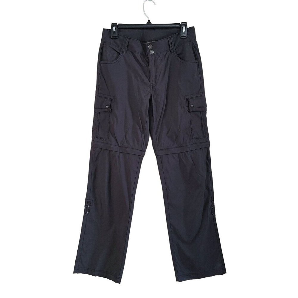 Wind River Hiking Cargo Style Convertible Pants  Women's Size 6 Gray Nylon Blend